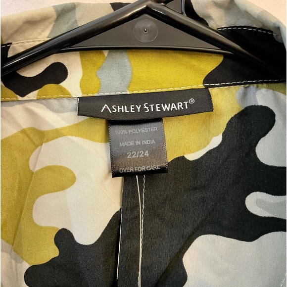 Brand New Camo Print Front Crop Tie Top Size 22/24 26/28 - Picture 7 of 9